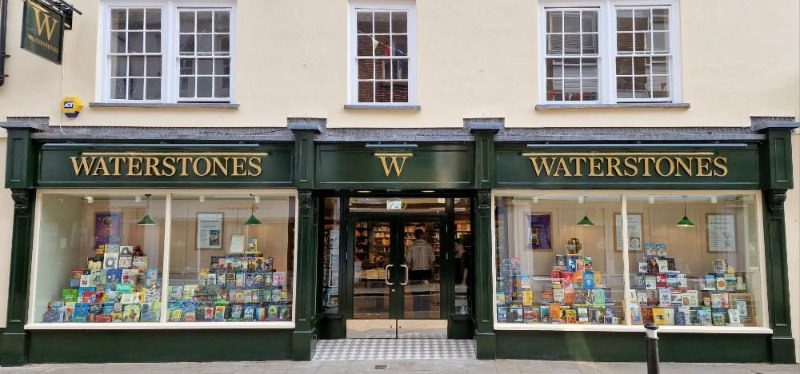 Waterstones Romsey exterior James Daunt