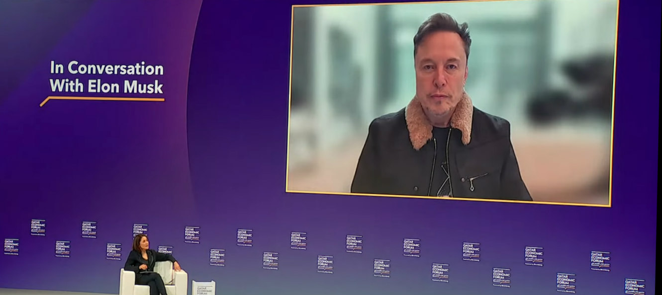 Mishal Husain and Elon Musk