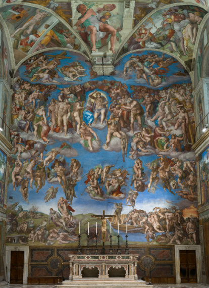 4 Last Judgement, Sistine Chapel, Vatican Museums.